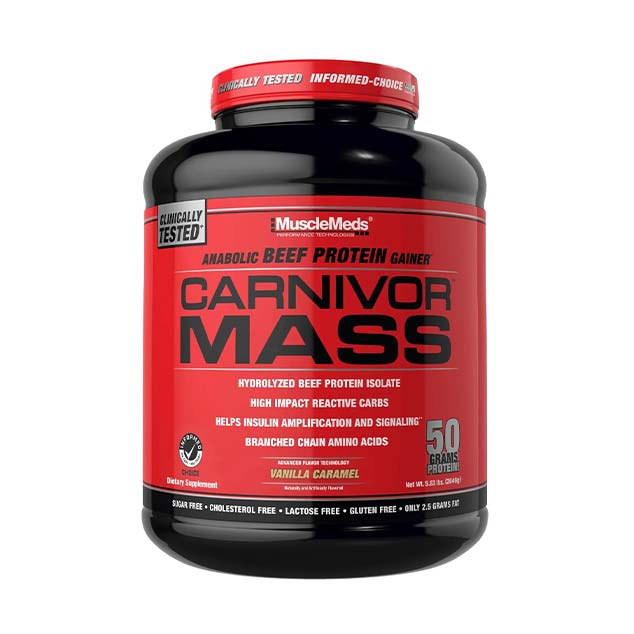 مس گینر بیف کارنیور ماسل مدز – MuscleMeds Carnivor Mass Gainer Beef 2.6kg