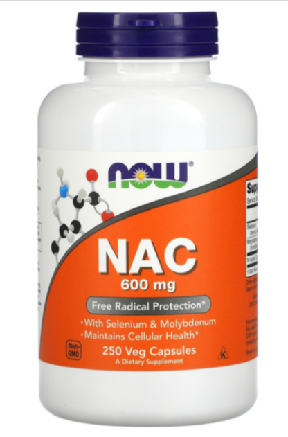 کپسول ان استیل سیستئین ناو 250 عددی ۶۰۰ میلیگرم NOW Supplements, NAC (N-Acetyl Cysteine)