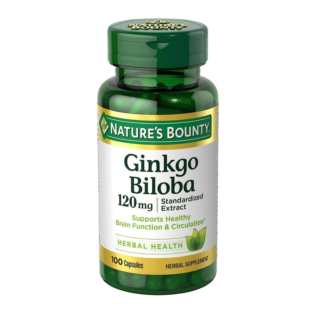 قرص عصاره جینکو بیلوبا Ginkgo Biloba 120mg نیچرز بونتی (100 عددی)