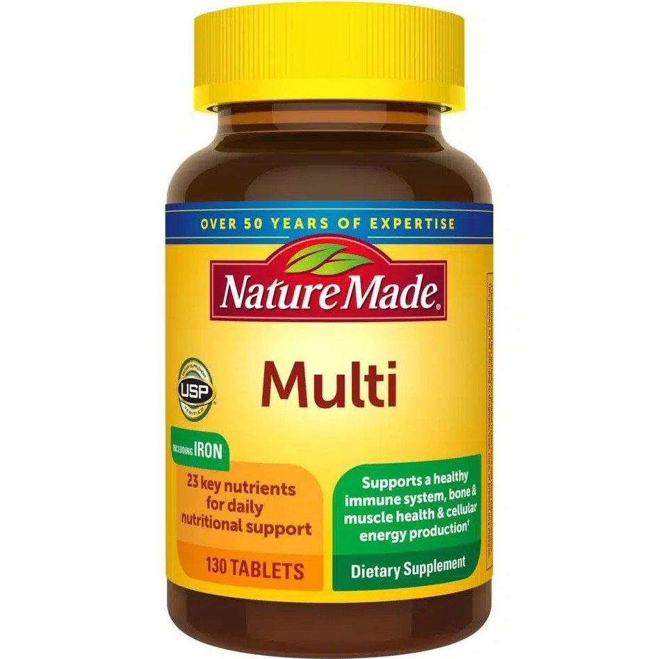 قرص مولتی ویتامین Nature Made Multivitamin نیچرمید (130 عددی)