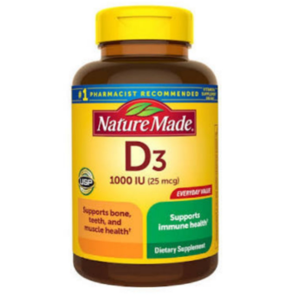 قرص ویتامین D3 1000iu نیچرمید NatureMade (210 عددی)