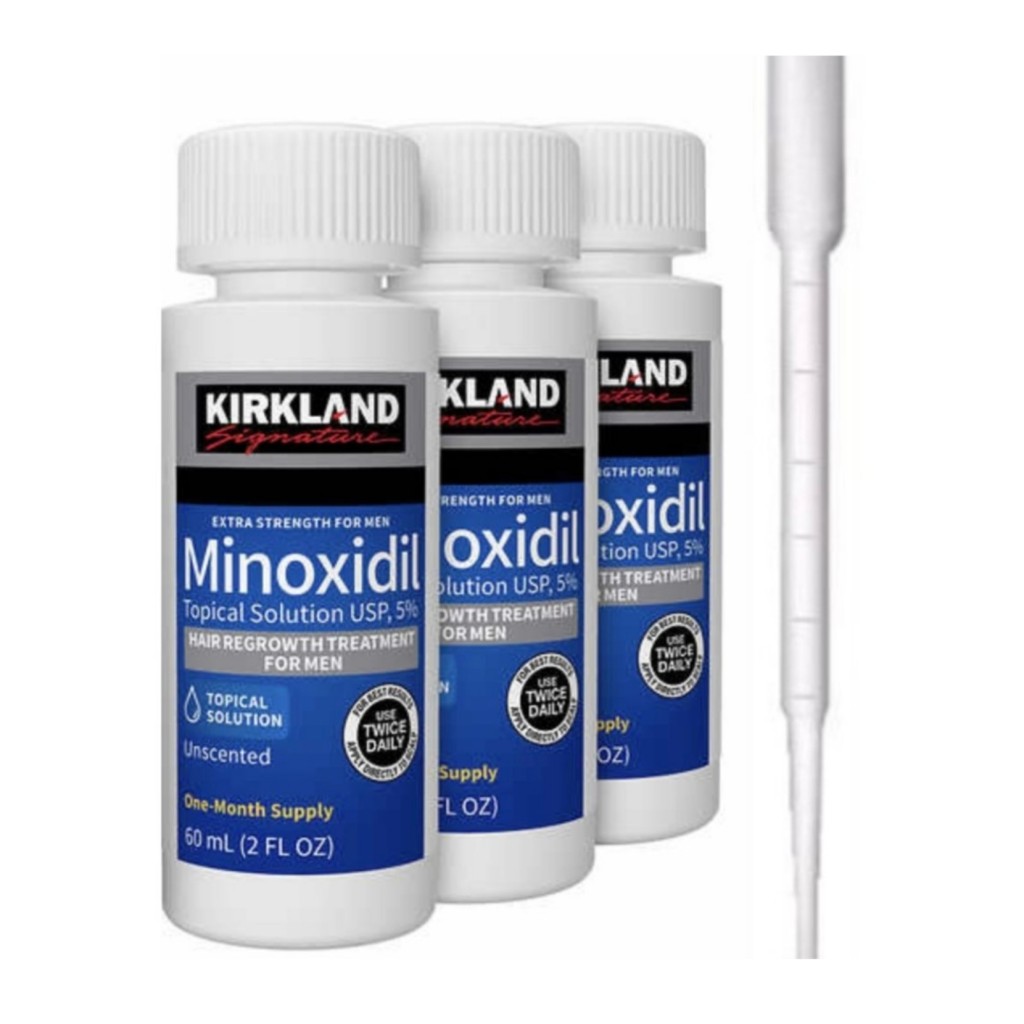 محلول ماینوکسیدیل رشد مجدد موی 5 درصد کرکلند Kirkland Minoxidil Topical Solution (3 عددی)