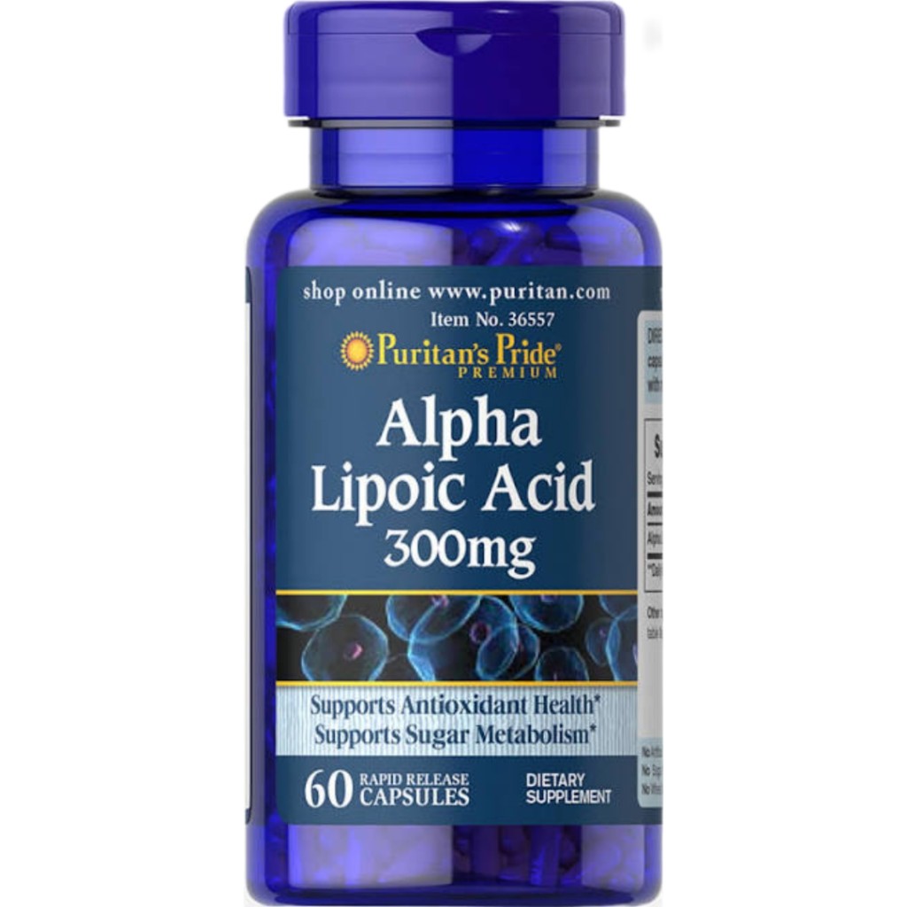 کپسول آلفا لیپوئیک اسید Puritan Pride Alpha Lipoic Acid 300mg پوریتان پراید (60 عددی)
