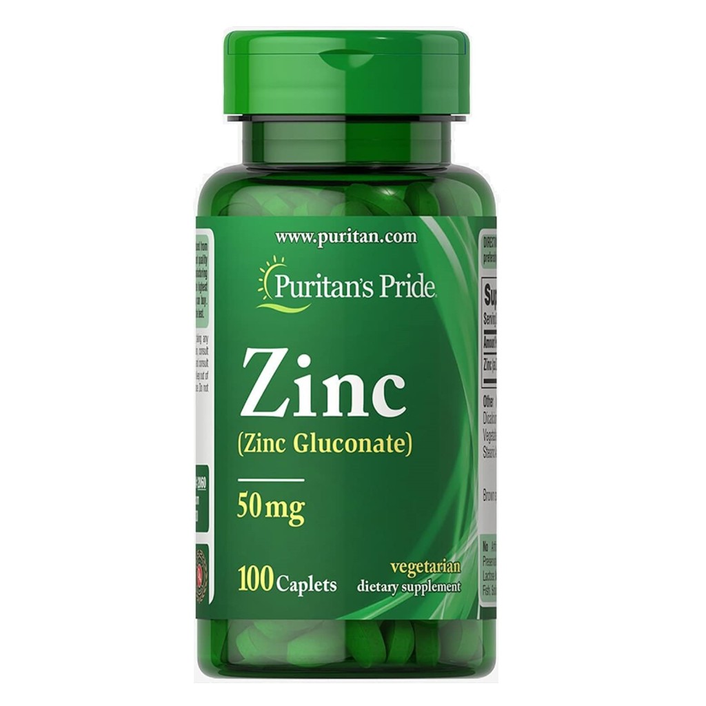 کپسول زینک گلوکونات Puritan Pride Zinc 50mg پوریتان پراید (100 عددی)