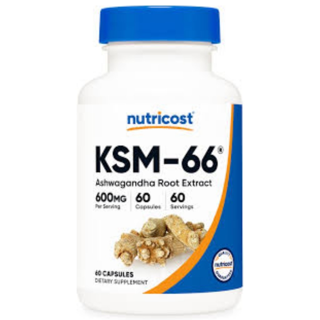 کپسول عصاره آشواگاندا نوتریکاست Nutricost Ashwagandha KSM-66 600mg (60 عددی)