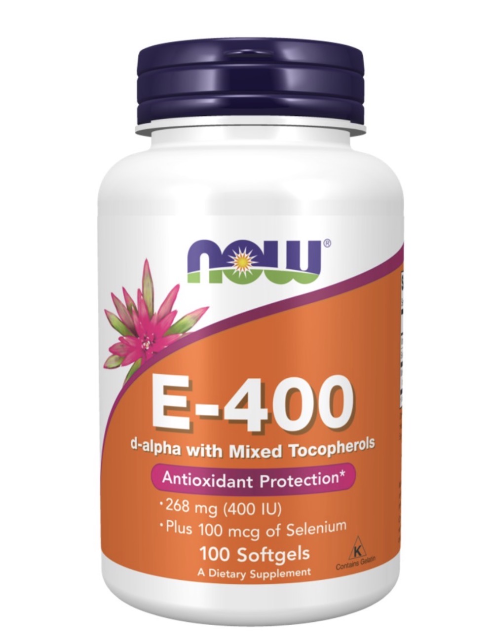 کپسول ویتامین E400 ناو 100 عددی NOW